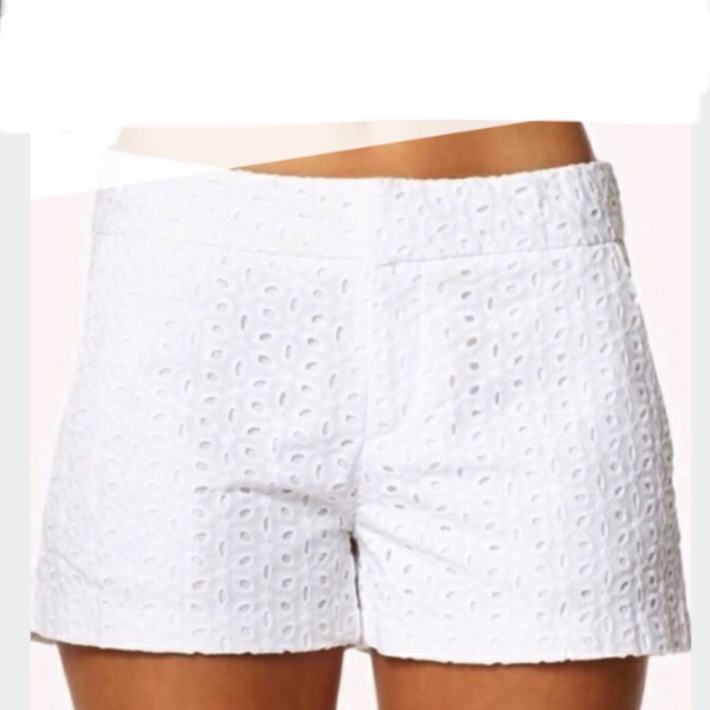 Cynthia Rowley white eyelet shorts